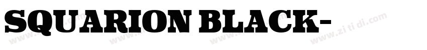 Squarion Black字体转换